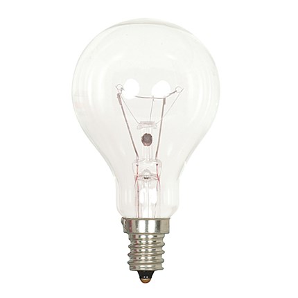 40A15/CL/E12 Satco S2740 40 Watt 120 Volt Incandescent Lamp