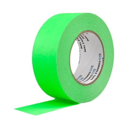 Pro Console Fluorescent Green Flat Tape, 2 Inch x 60 Yards