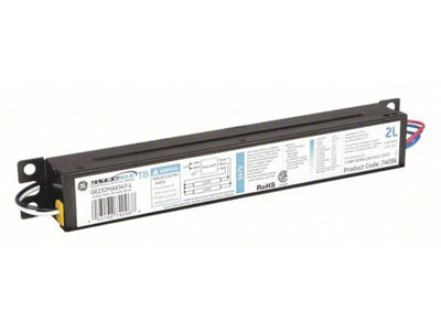 GE UltraMax Electronic Fluorescent Ballast, 2-Lamp, T8/T12, 347V, Programmed Start - GE232MAXP347-L