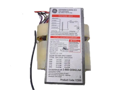 GE 400W Metal Halide Magnetic HID Ballast Kit, Multi-Tap - GEM400ML5AA4-5