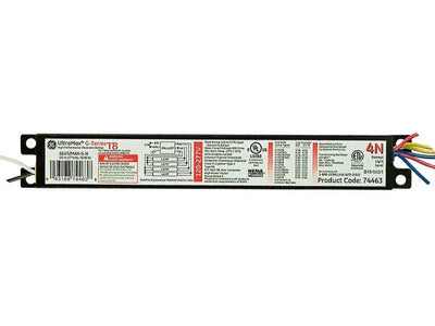 GE UltraMax Electronic Fluorescent Ballast, 4-Lamp, T8/T12, 120-277V, Instant Start - GE432MAX-G-N