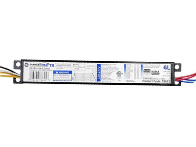 GE UltraMax Electronic Fluorescent Ballast, 4-Lamp, T8/T12, 120-277V, Programmed Start - GE432MAXPL/ULTRA