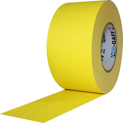 Pro Gaff Yellow Cloth Gaffer Tape, 3 Inch x 55 Yards