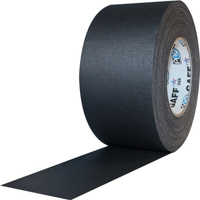 Pro Gaff Black Cloth Gaffer Tape, 3 Inch x 55 Yards
