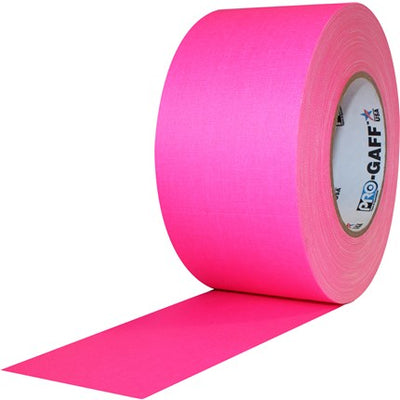 Pro Gaff Fluorescent Pink Gaffer Tape, 3 Inch x 50 Yards