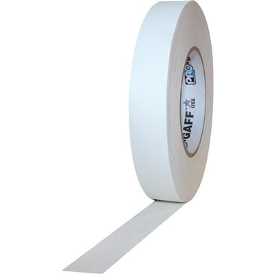 Pro Gaff White Cloth Gaffer Tape, 1 Inch x 55 Yards